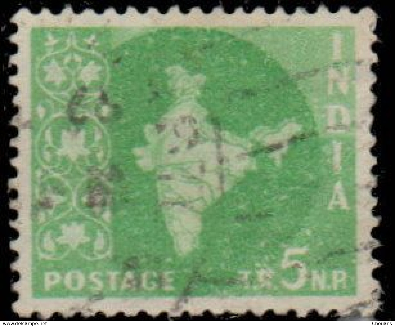 Inde 1957. ~ YT 74/82 - Carte De L'Inde (10 V.) - Used Stamps