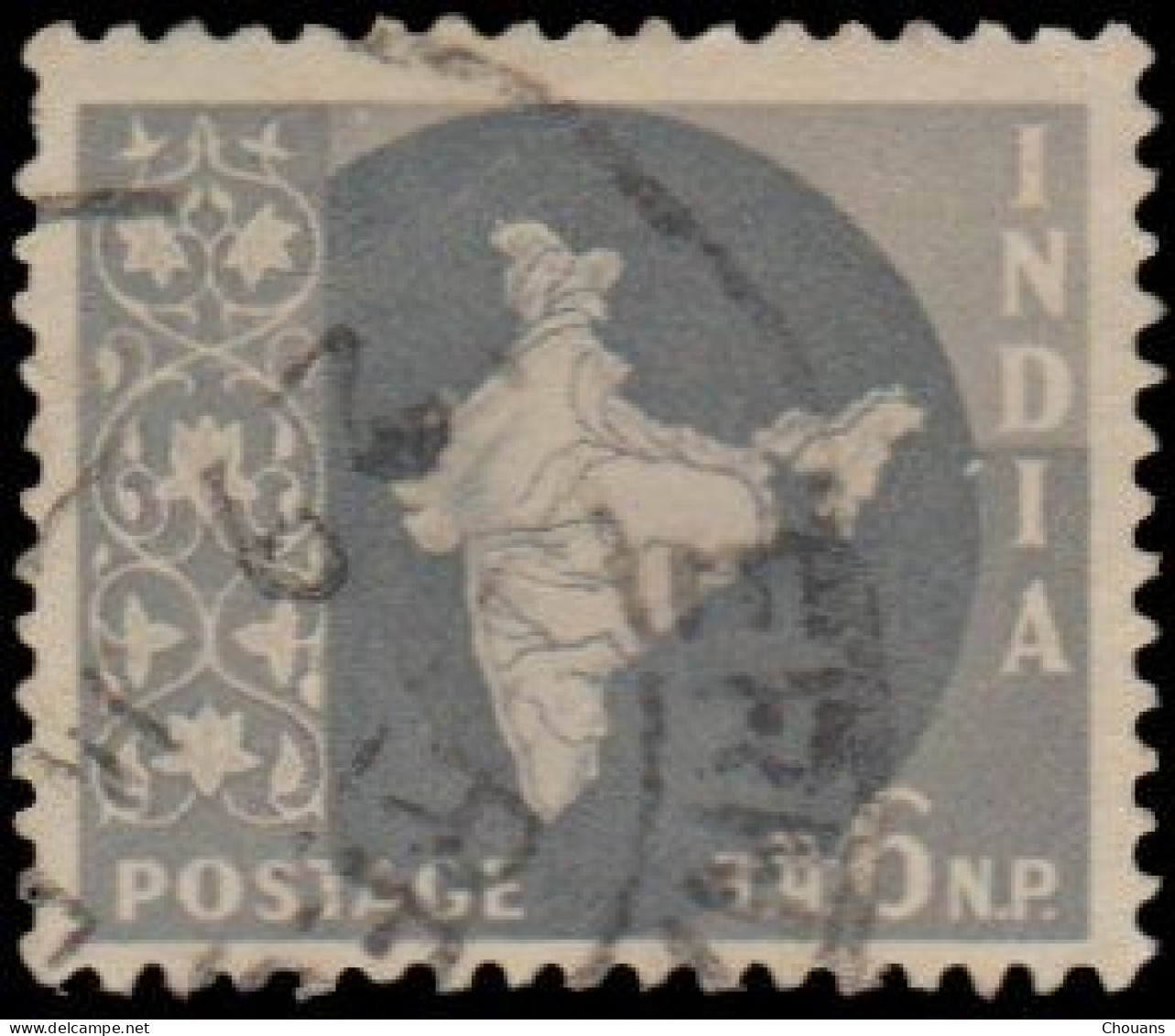 Inde 1957. ~ YT 74/82 - Carte De L'Inde (10 V.) - Usati