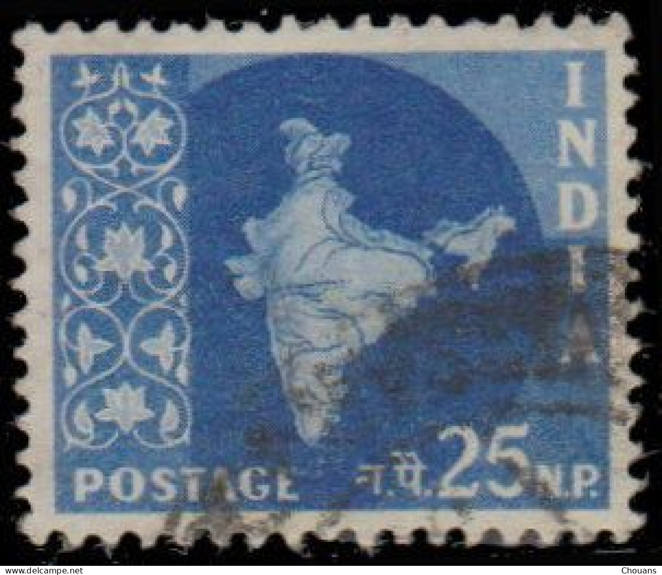 Inde 1957. ~ YT 74/82 - Carte de l'Inde (10 v.)