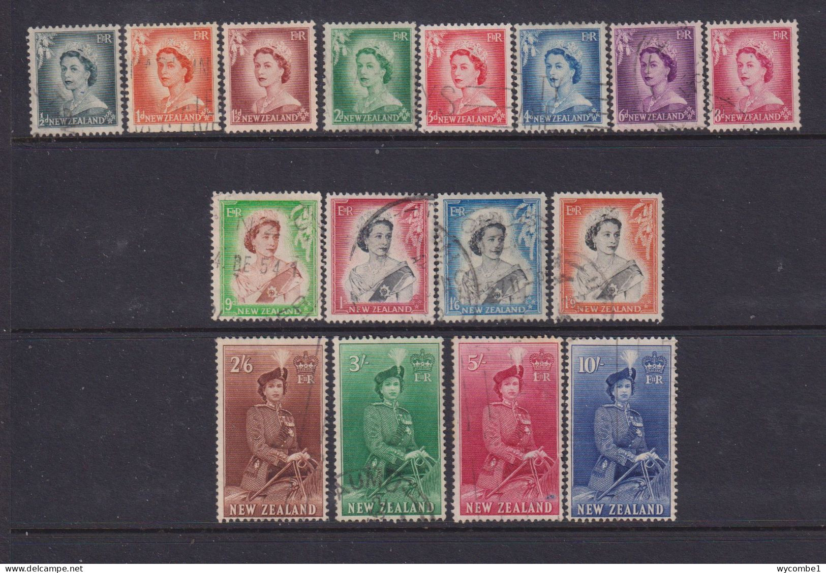 NEW ZEALAND- 1953 Elizabeth II Definitives Set Used As Scan - Used Stamps
