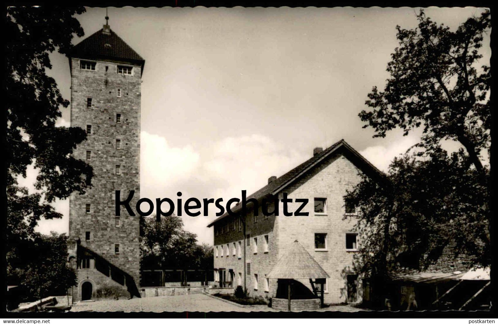 ÄLTERE POSTKARTE HEPPENHEIM BERGSTRASSE JUGENDHERBERGE STARKENBURG Brunnen Ansichtskarte AK Cpa Postcard - Heppenheim