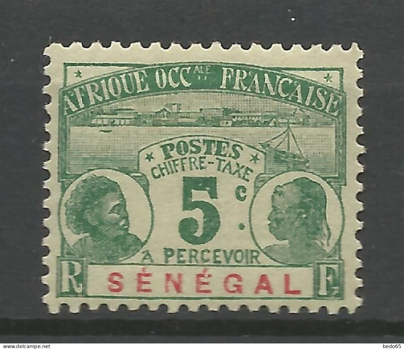 SENEGAL TAXE N° 4 NEUF*  CHARNIERE   / Hinge / MH - Timbres-taxe