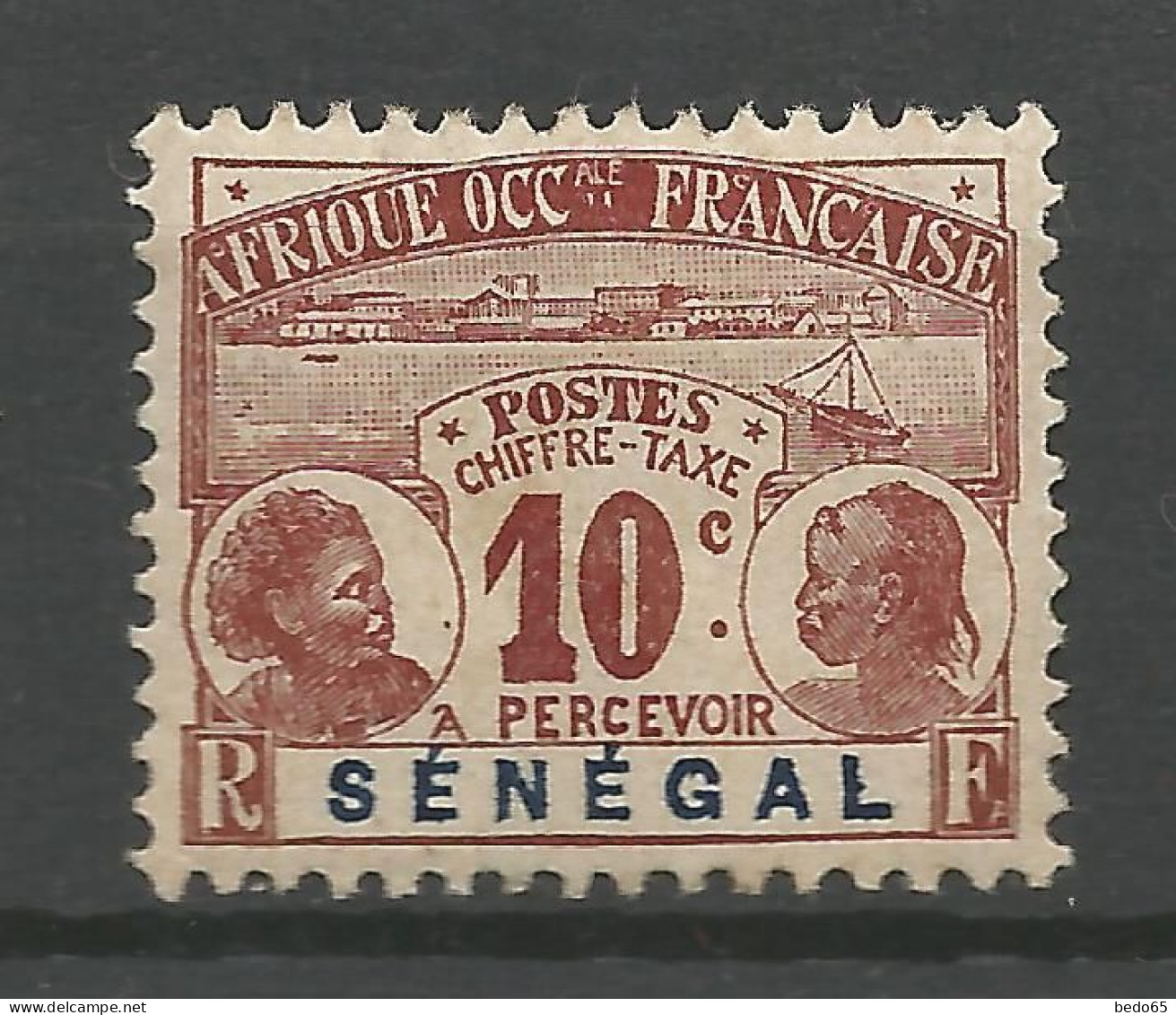 SENEGAL TAXE N° 5 NEUF*  CHARNIERE   / Hinge / MH - Timbres-taxe