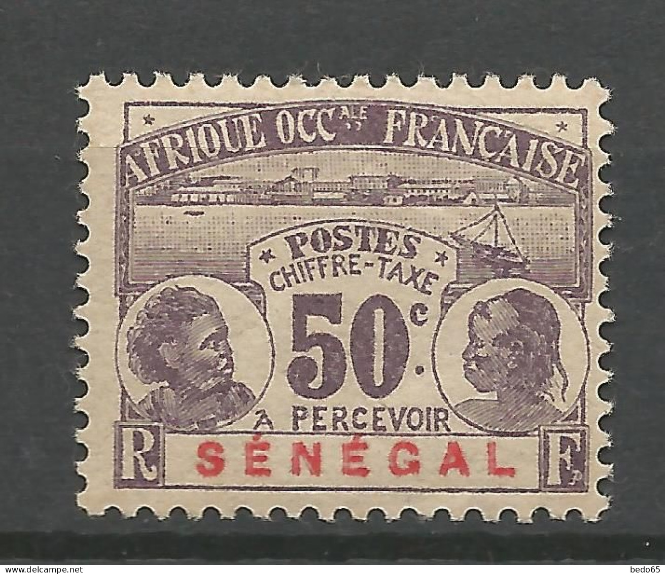 SENEGAL TAXE N° 9 NEUF*  CHARNIERE   / Hinge / MH - Timbres-taxe