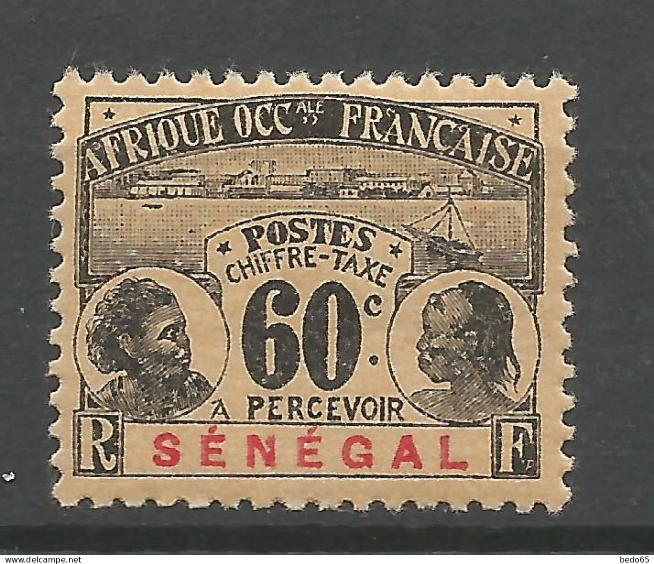 SENEGAL TAXE N° 10 NEUF*  CHARNIERE   / Hinge / MH - Timbres-taxe