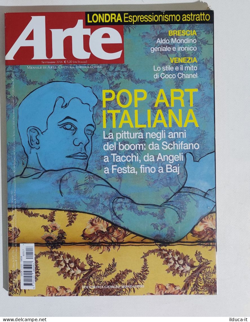 49220 ARTE N. 512 2016 - Londra, Brscia, Venezia; Pop Art Italiana - Art, Design, Décoration