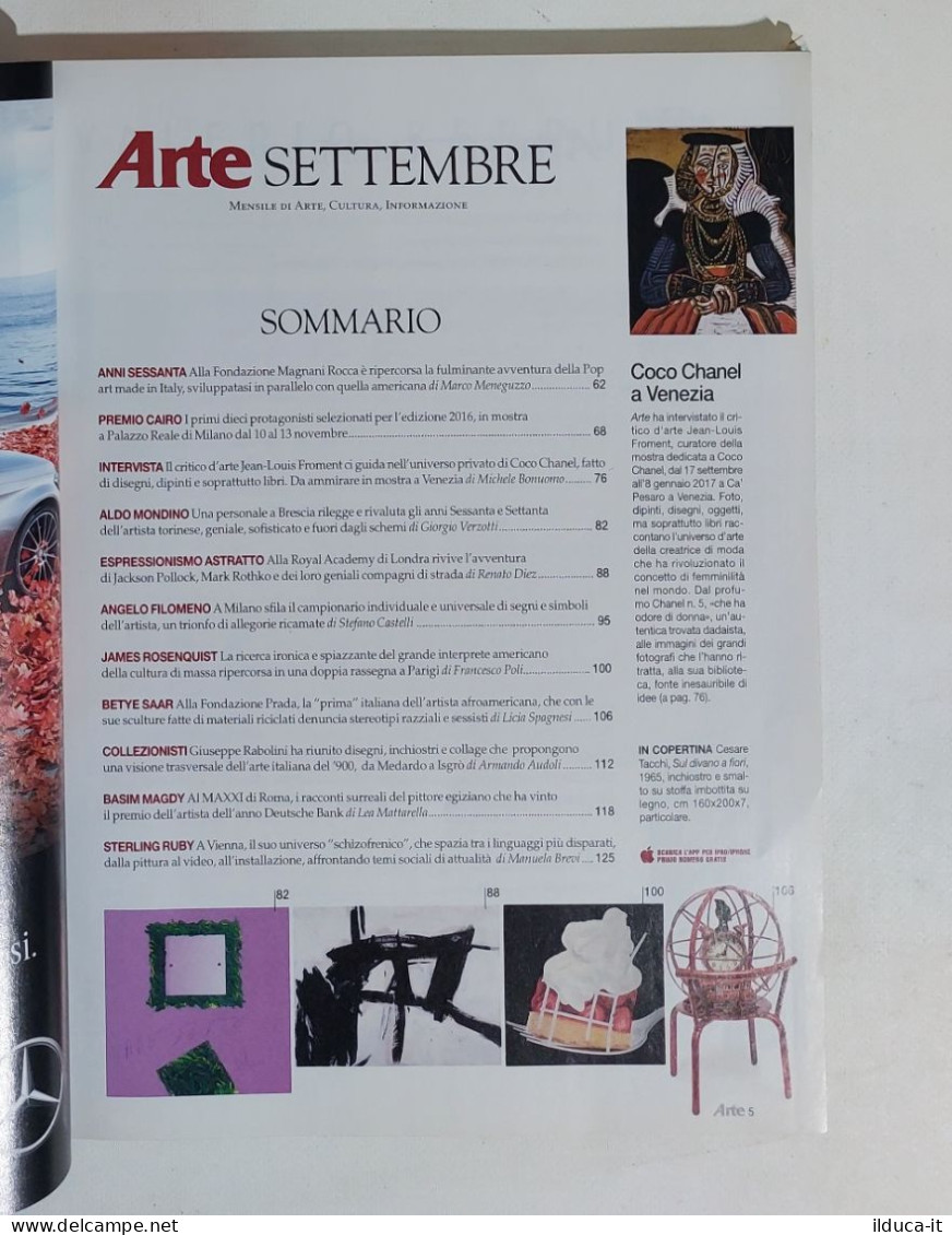 49220 ARTE N. 512 2016 - Londra, Brscia, Venezia; Pop Art Italiana - Kunst, Design, Decoratie