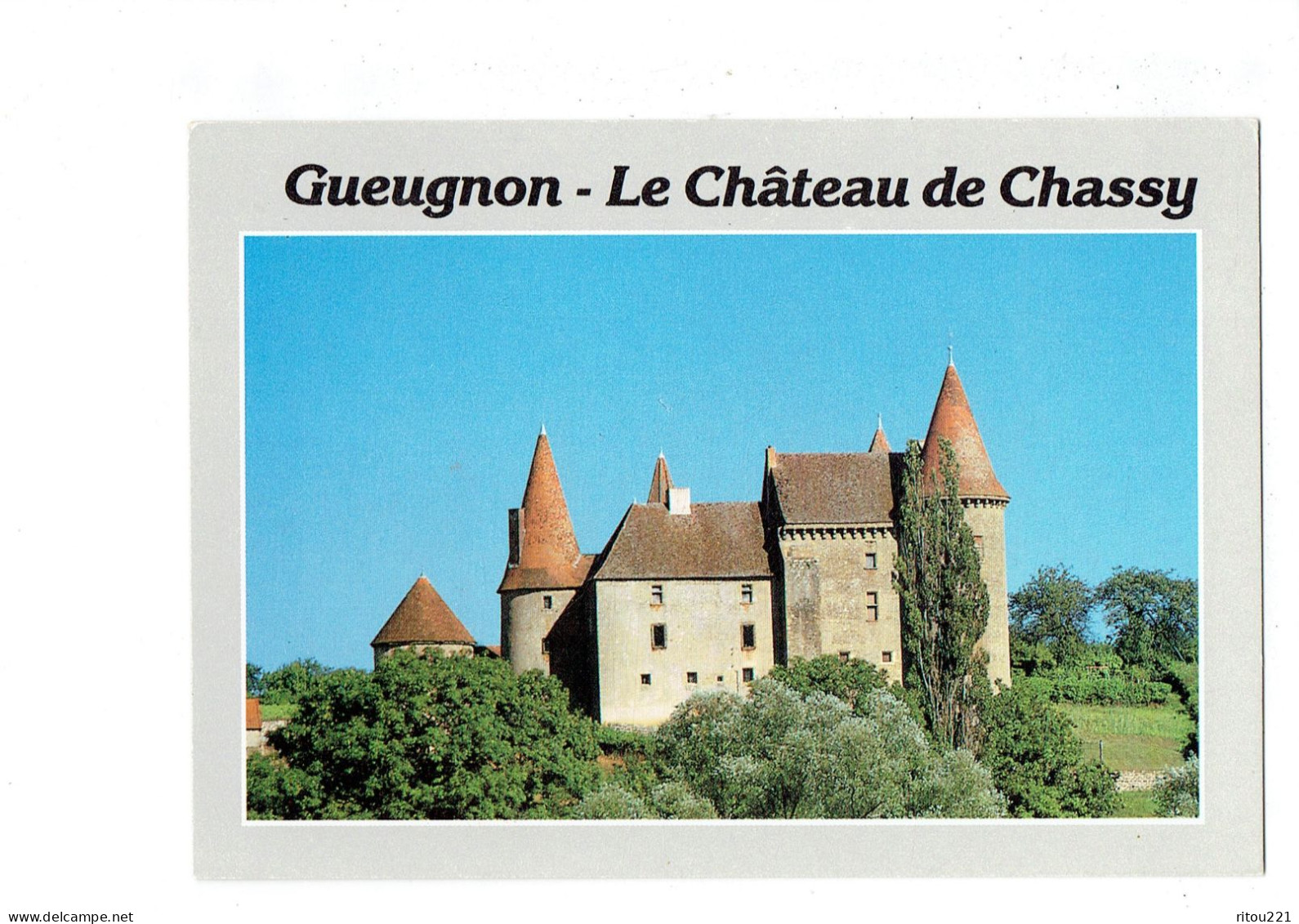 Cpm - Gueugnon - Le Château De CHASSY - Tour - Cim C37111100001 - Gueugnon