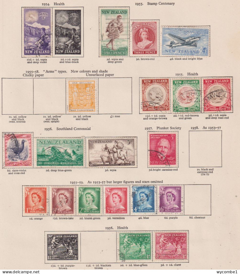 NEW ZEALAND- 1952-68 Various Issues As Scans - Oblitérés