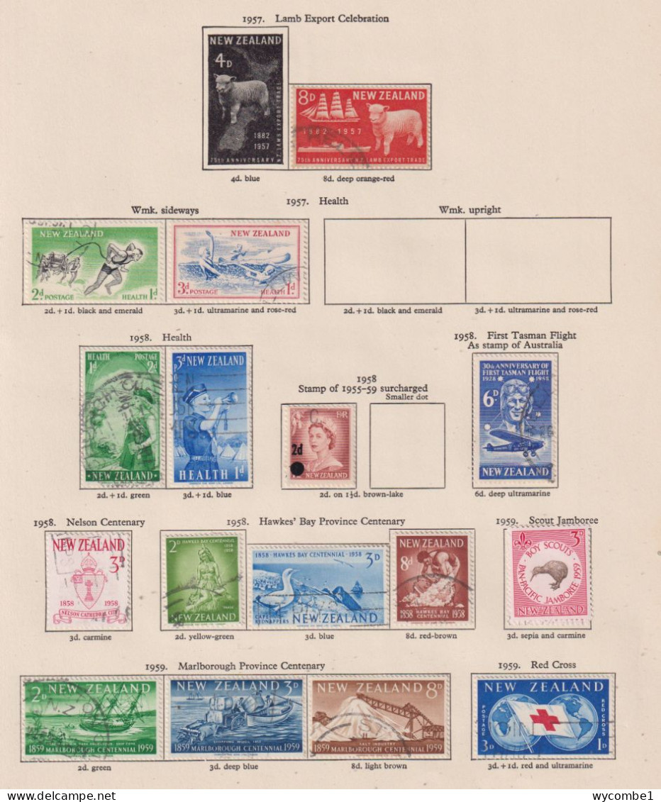 NEW ZEALAND- 1952-68 Various Issues As Scans - Usados