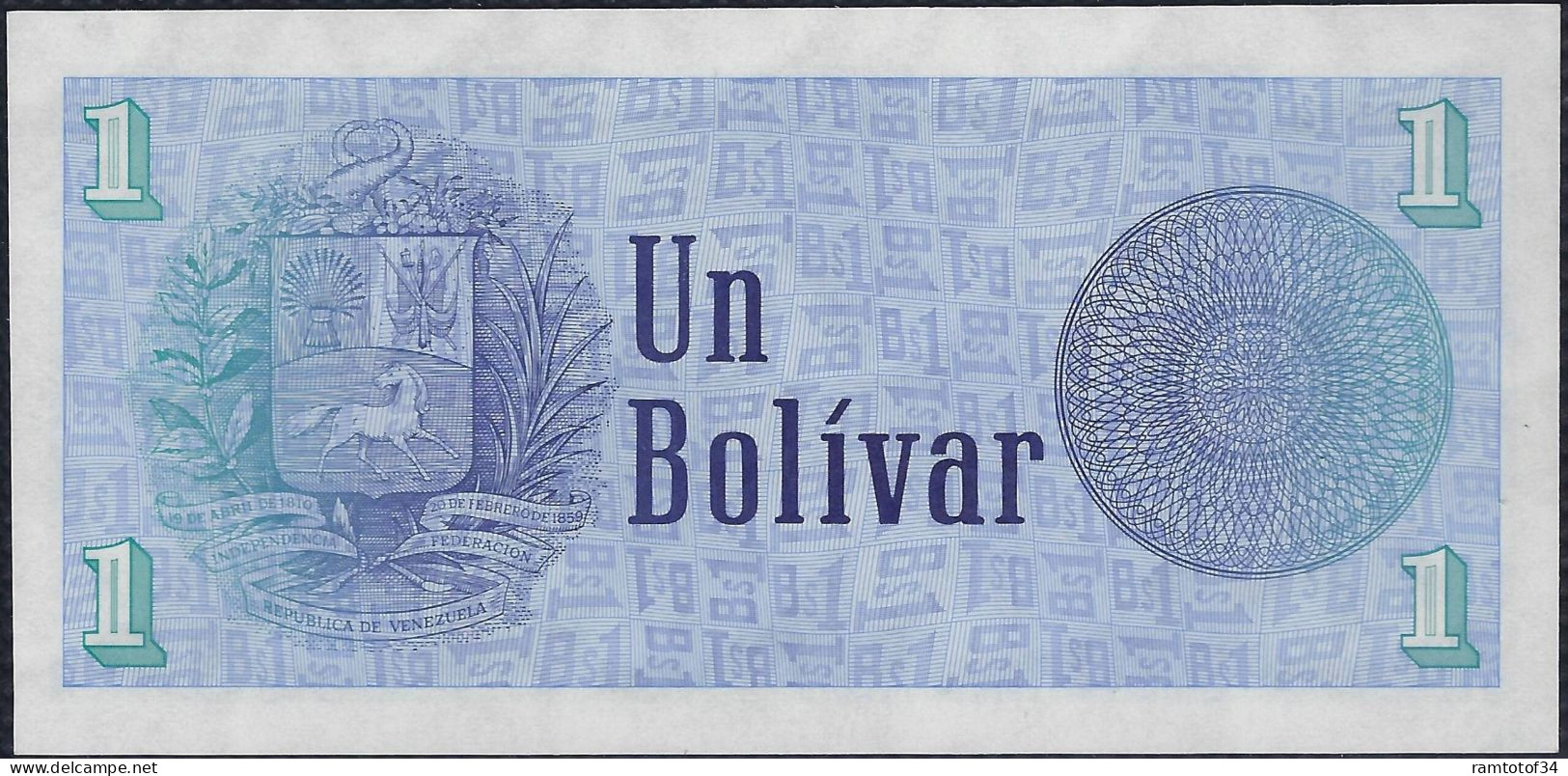 VENEZUELA - 1 BOLIVAR 5 OCTOBRE 1989 SERIE A - Venezuela
