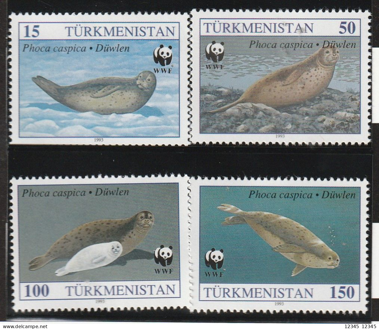 Turkmenistan 1993, Postfris MNH, WWF, Caspian Seal - Turkménistan