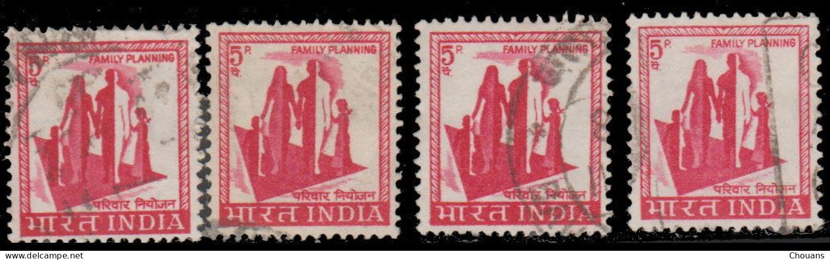 Inde 1967. ~ YT 224 (par 7) - Plan Familial - Gebraucht