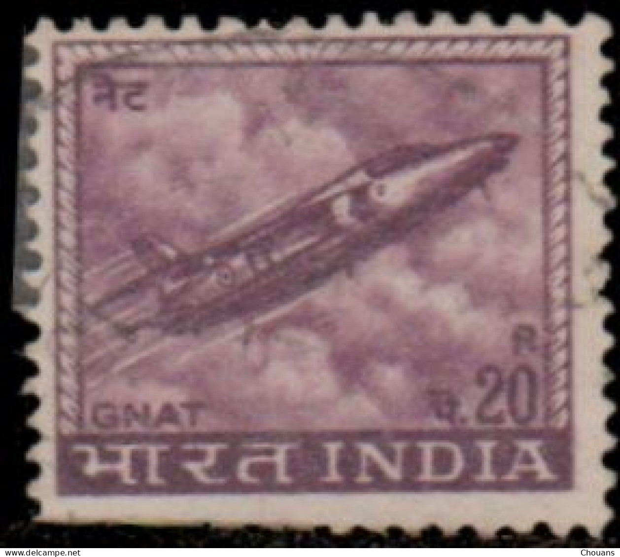 Inde 1967. ~ YT 226 (par 7) - Chasseur Folland "Gnat" - Used Stamps