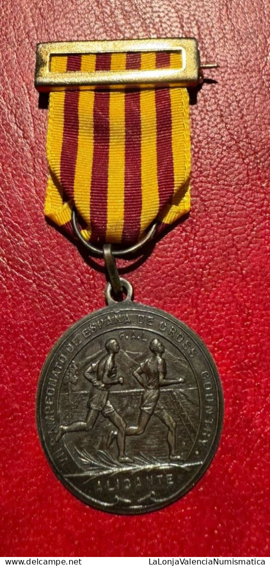 España Medalla Alicante VII Campeonato De Cross 1922 - Sonstige & Ohne Zuordnung