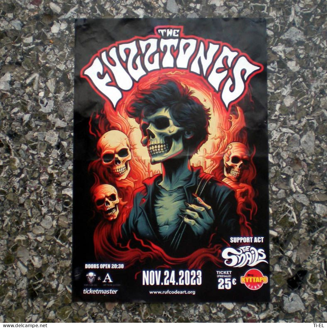 THE FUZZTONES: Original Poster For Their Concert In Athens, Greece On 24.Nov.2023 - Plakate & Poster