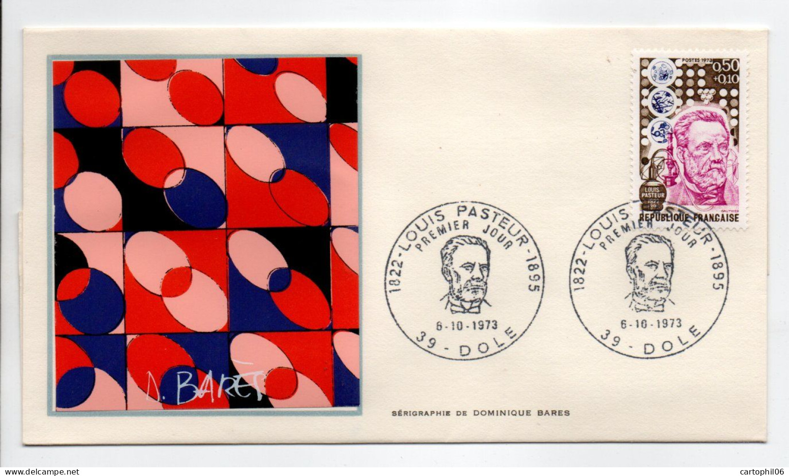 - FDC LOUIS PASTEUR (1822-1895) - DOLE 6.10.1973 - Catalogue THIAUDE - - Louis Pasteur