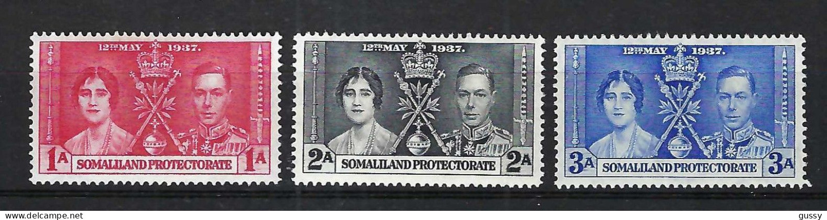 SOMALILAND Ca.1937: Série De 3 Neufs* - Somaliland (Protectorat ...-1959)
