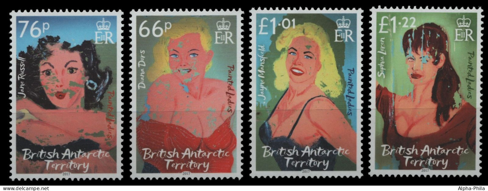 BAT / Brit. Antarktis 2017 - Mi-Nr. 750-753 ** - MNH - Wandgemälde Bransfield - Unused Stamps