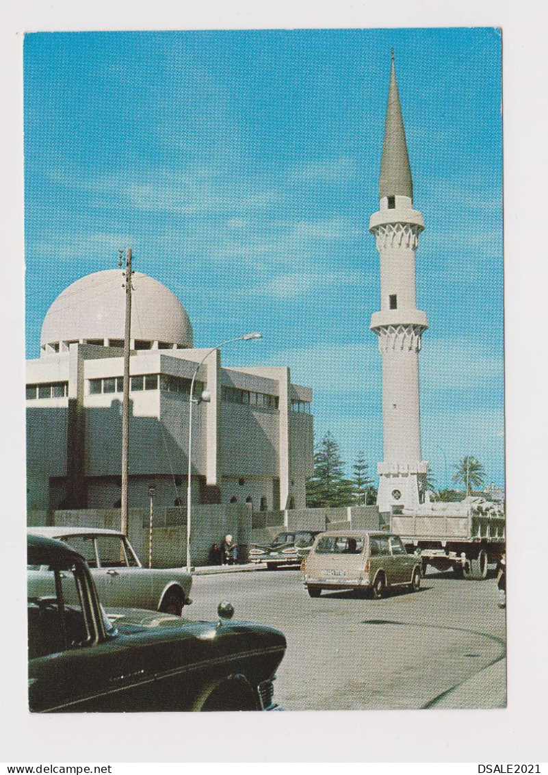 Libya Tripoli SIDI BELIMAN MOSQUE, Street View, Many Old Car, Automobile, Truck, Vintage Photo Postcard RPPc (48859) - Islam