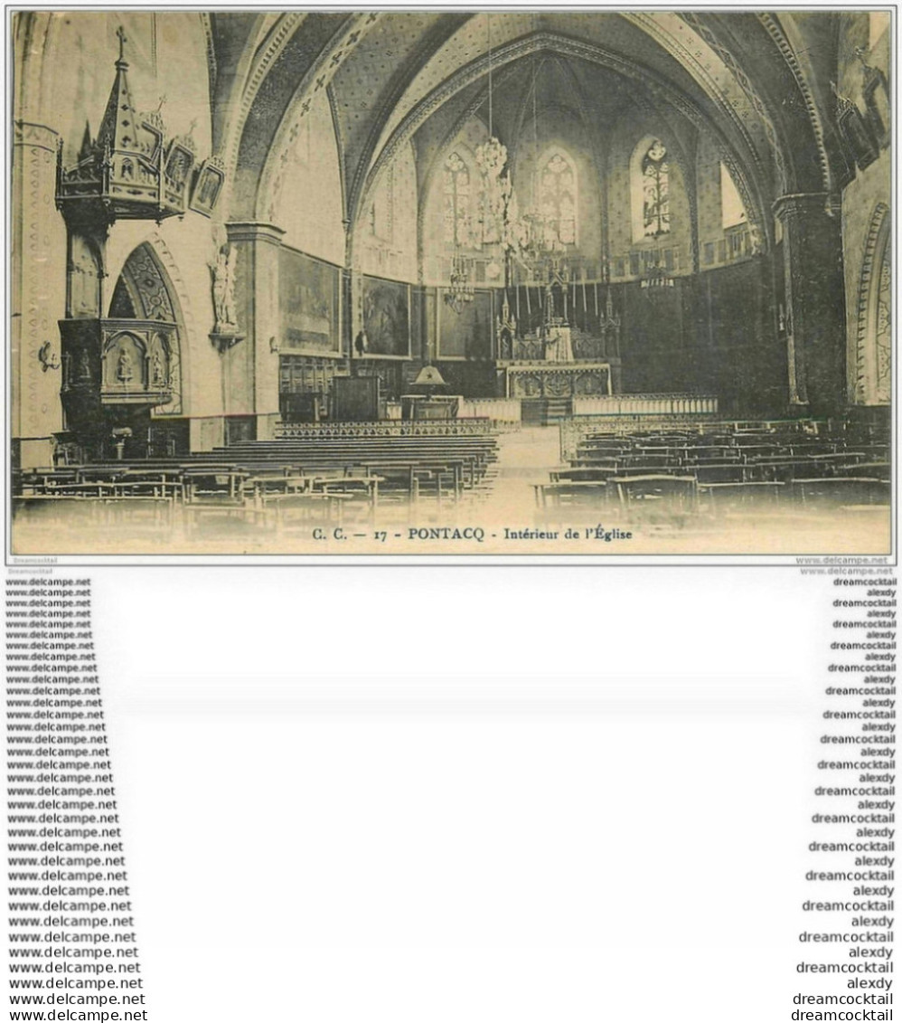 64 PONTACQ. L'Eglise 1917 - Pontacq