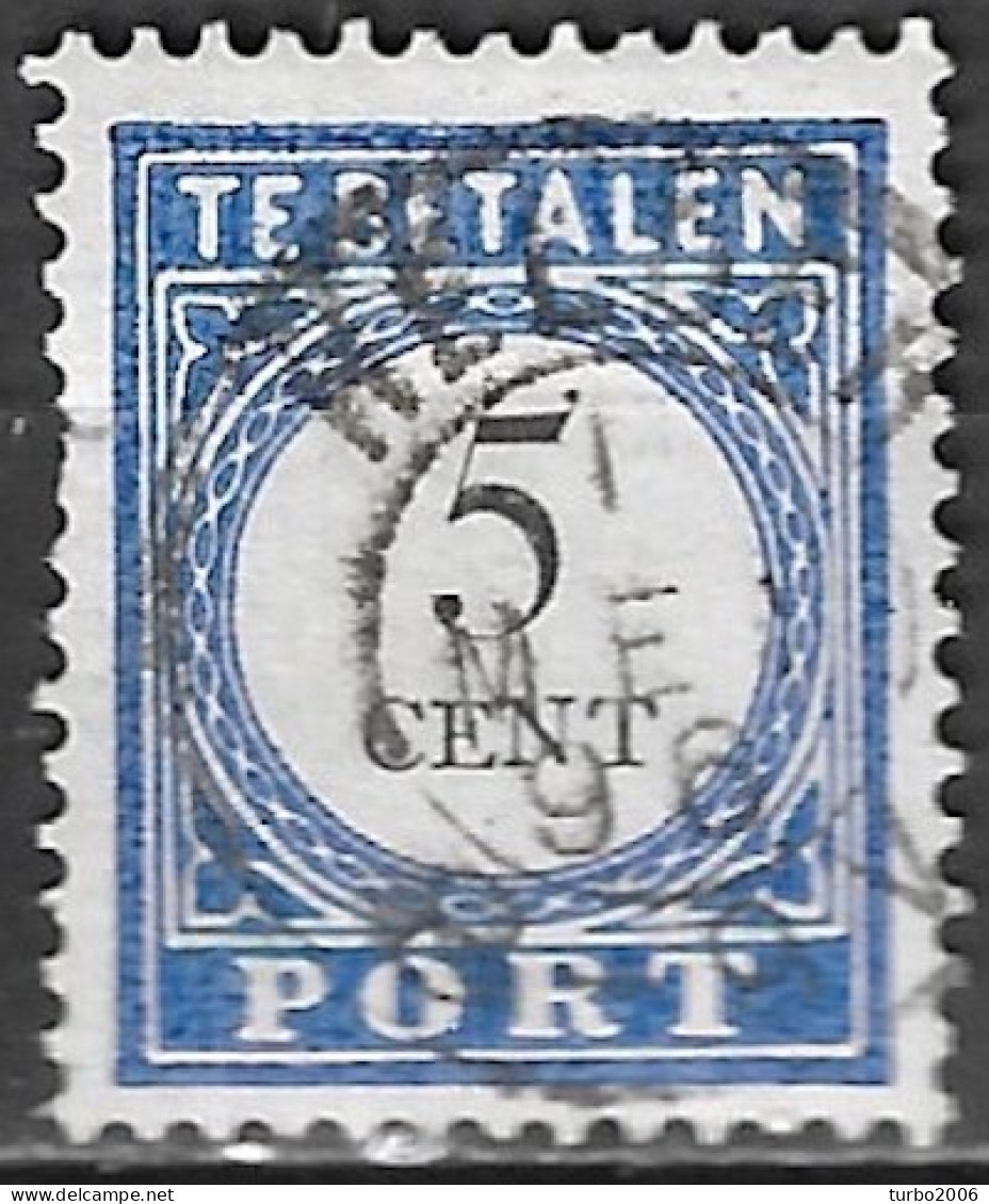 Kleinrondstempel HELDER Op 1894-1910 Strafportzegels Cijfer En Waarde Zwart 5 Cent NVPH 19 - Strafportzegels