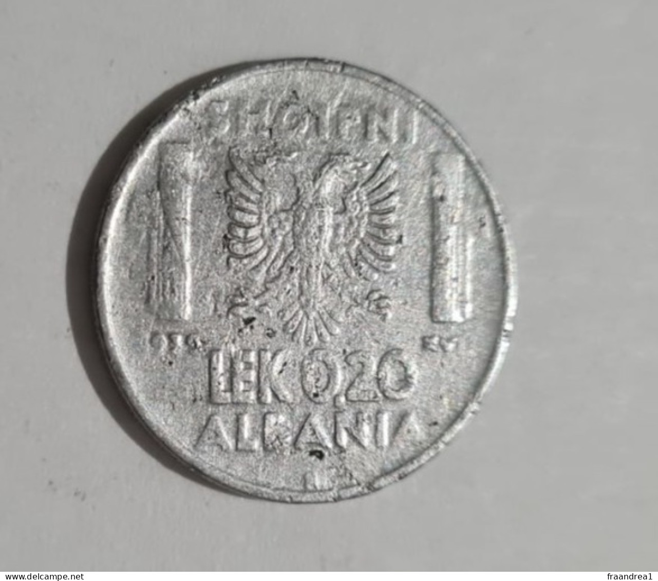 ALBANIA  OCCUPAZIONE  ITALIANA   LEK 0,20 1939 Leggermente Magnetica FALSO D'EPOCA ??? - Albanien
