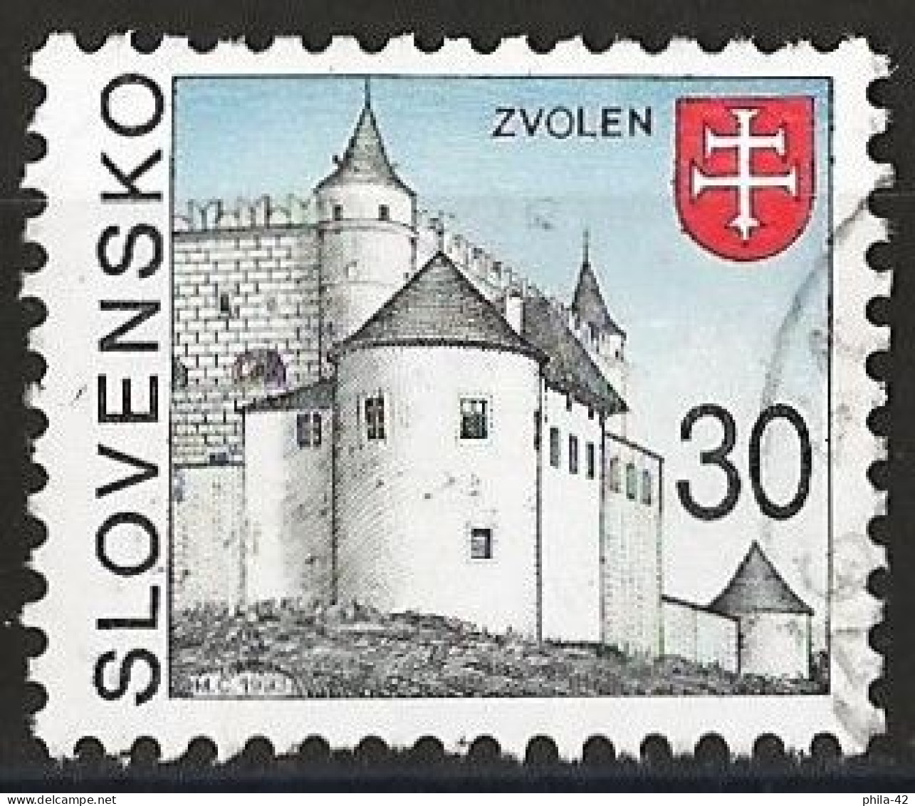 Slovakia 1993 - Mi 179 - YT 145 ( Castle Of Zvolen ) - Oblitérés