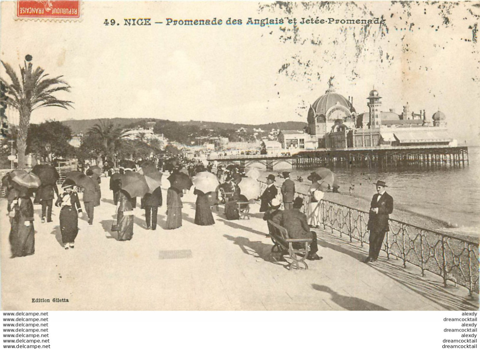 (KD) Lot 6 Cpa 06 NICE. Jeté Promenade Anglais, Port, Monastère Cimiez, Terrasses Château Et Quai Etats-Unis - Lotes Y Colecciones