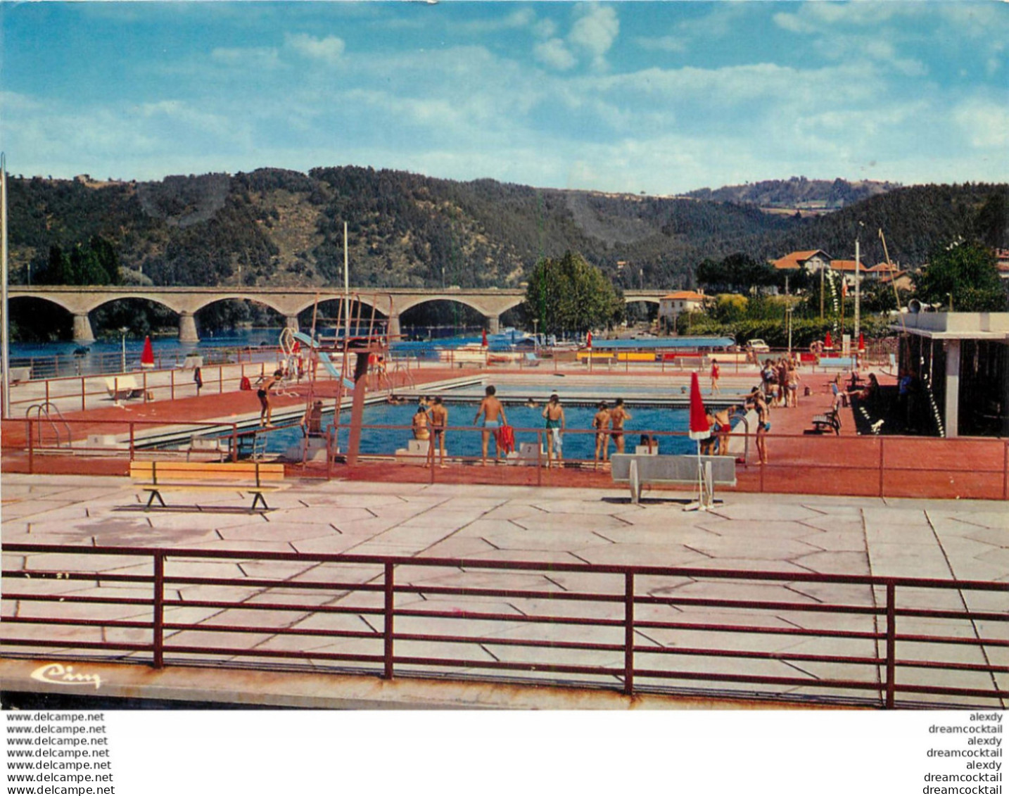 (KD) Photo Cpsm Grand Format 43 RETOURNAC. La Piscine 1974 - Retournac