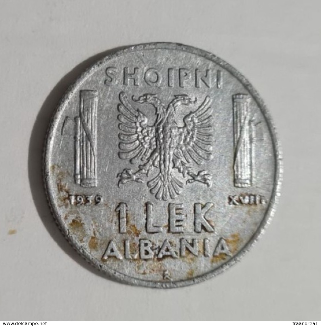 ALBANIA  OCCUPAZIONE  ITALIANA   LEK 1 1939 Magnetica - Albania