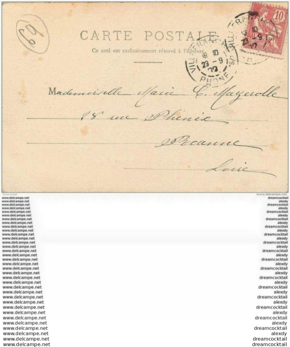 WW Carte Pionnière 69 ANSE. L'Arzegue 1902 - Anse