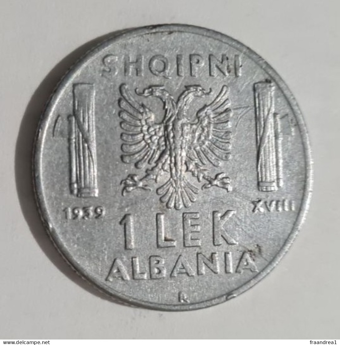 ALBANIA  OCCUPAZIONE  ITALIANA   LEK 1 1939 Magnetica - Albania