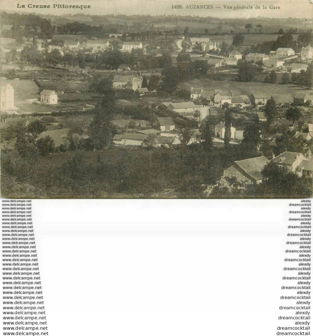 WW 23 AUZANCES. Vue Générale De La Gare 1917 - Auzances