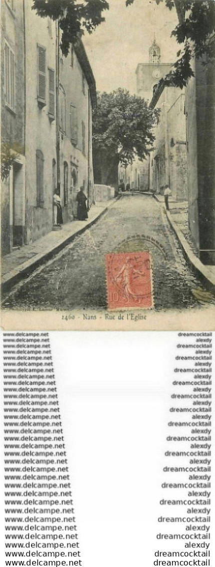 WW 83 NANS. Rue De L'Eglise 1906 - Nans-les-Pins