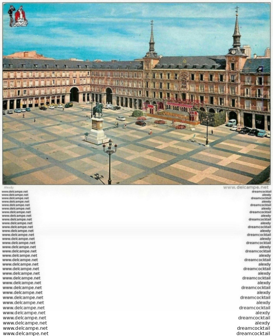 Photo Cpsm Cpm ESPAGNE. Madrid. Plaza Mayor. Pour Bordeaux - Madrid