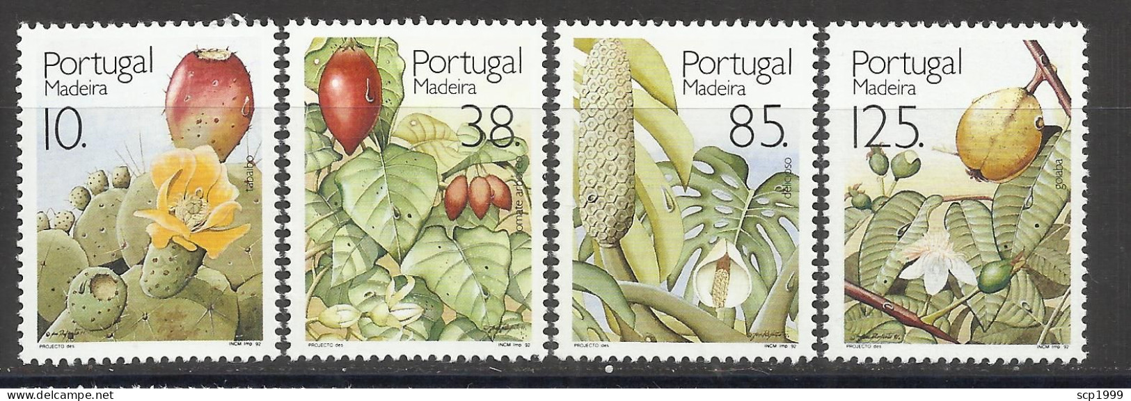 Portugal 1992 - Madeira Fruits And Plants Set MNH - Neufs