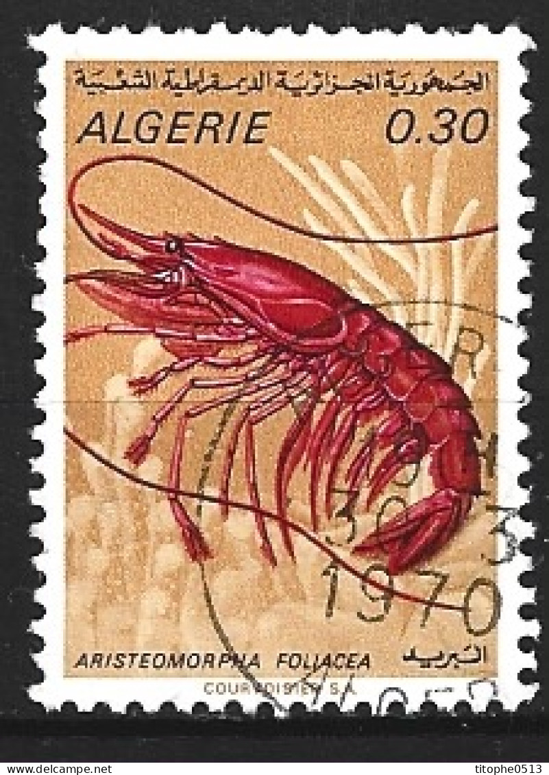 ALGERIE. N°510 De 1970 Oblitéré. Crevette. - Schalentiere