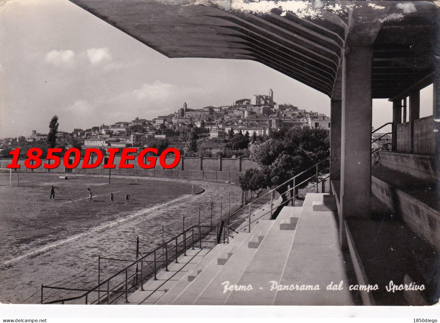 FERMO - PANORAMA DAL CAMPO SPORTIVO F/GRANDE VIAGGIATA ANIMAZIONE - Fermo