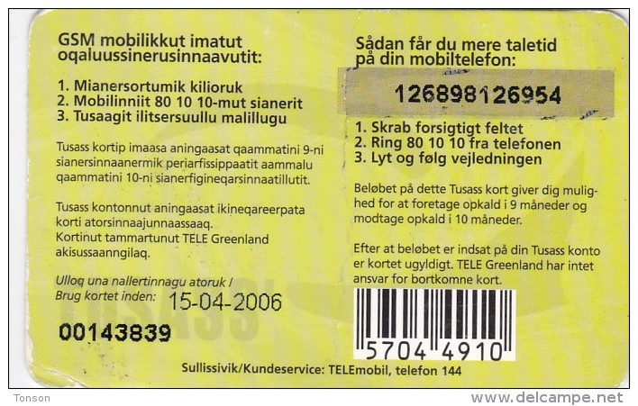 Greenland, PRE-GRL-1006a, 100 Kr, Value 100, 2 Scans   Expiry 15-04-2006.  Bad Condition, Please Read. - Groenland