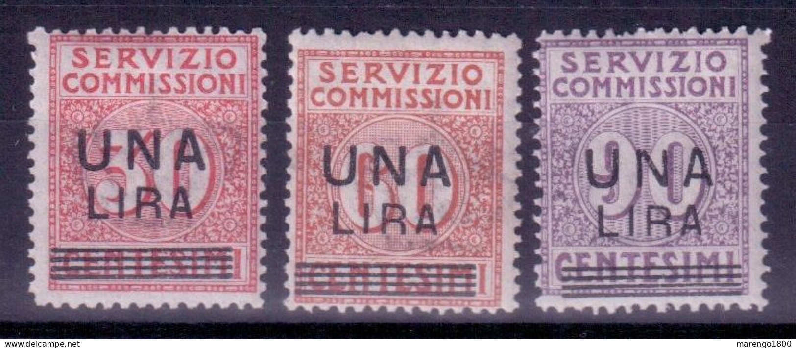 ITALIA 1925 - Servizio Commissioni Soprastampati **          (ma87) - Strafport Voor Mandaten