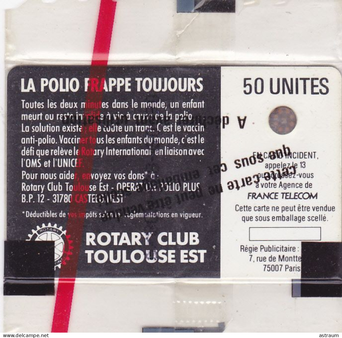 Telecarte Publique F27a NSB - Polio+ - 50 U - Sc4on - 1988 - - 1988