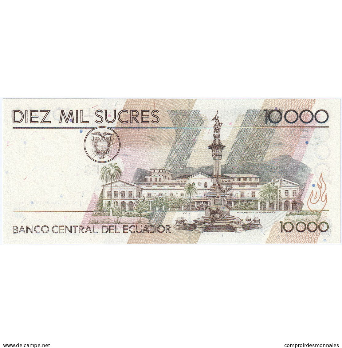 Équateur, 10,000 Sucres, 1999, 1999-07-12, KM:127e, NEUF - Ecuador