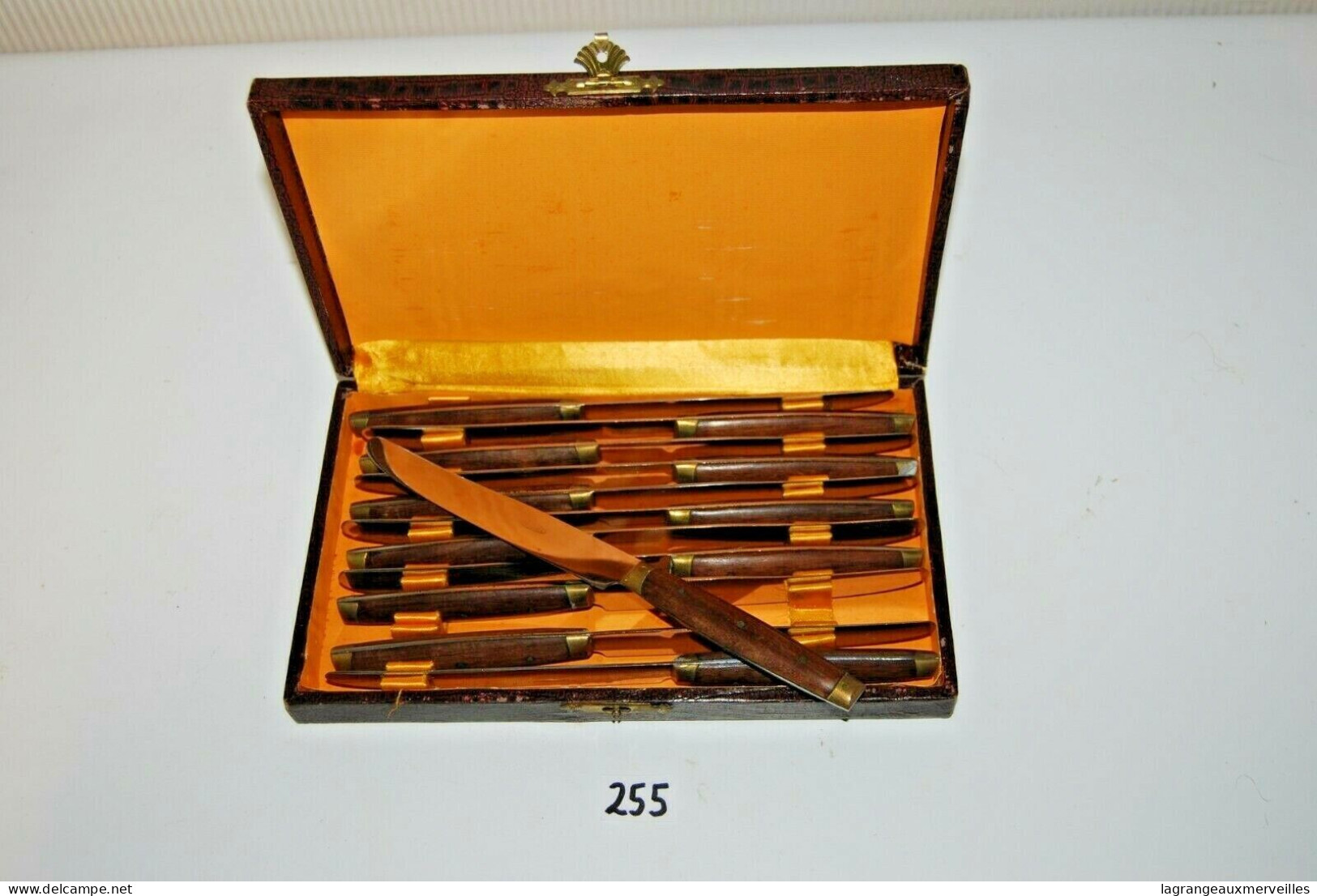 C255 Ancienne Ménagère De Couteaux - Ecrin Origine - Auberge - Cuchillos