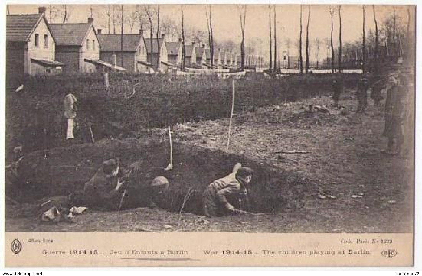 (62) 121, Barlin, ELD Visé Paris 1232, Guerre 1914 15, Jeux D'enfants - Barlin