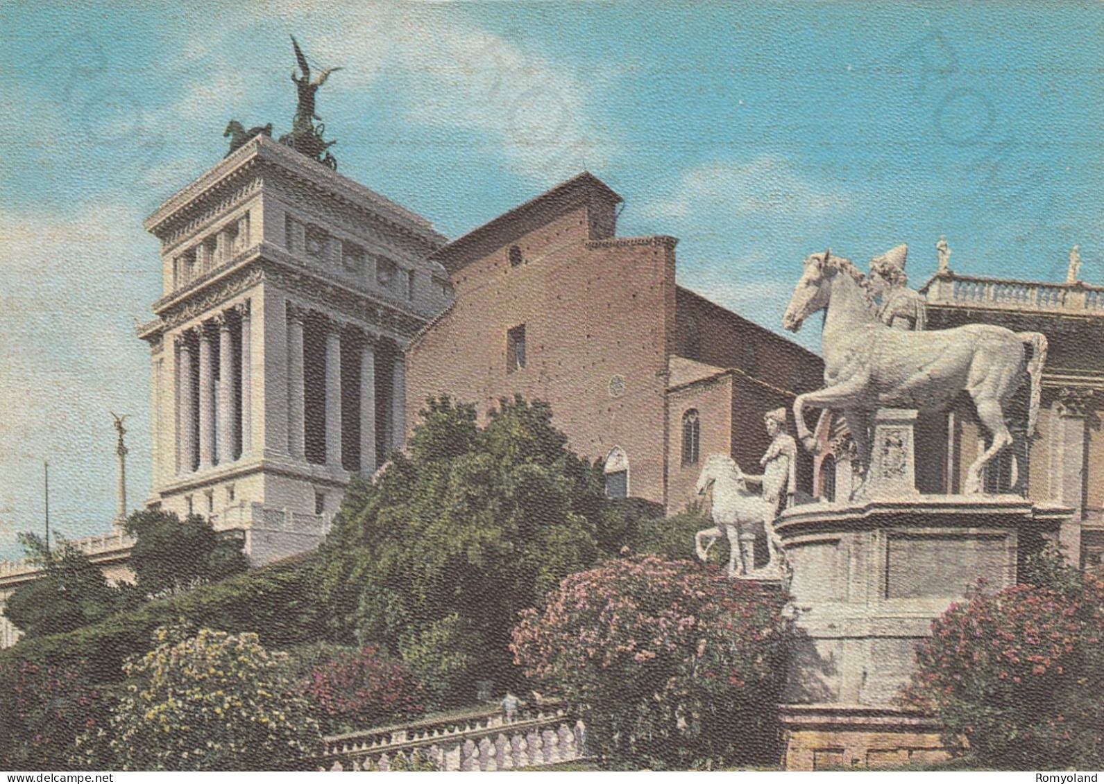 CARTOLINA  ROMA,LAZIO-VEDUTA DAL CAMPIDOGLIO-STORIA,MEMORIA,CULTURA,RELIGIONE,IMPERO ROMANO,BELLA ITALIA,NON VIAGGIATA - Mehransichten, Panoramakarten