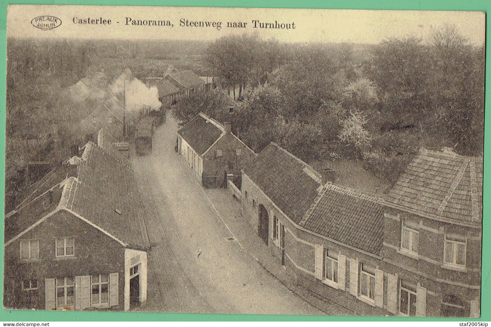 Kasterlee - Panorama,Steenweg Naar Turnhout Met Tram - Casterlee - Foto J. Meuleman Rethy - Kasterlee