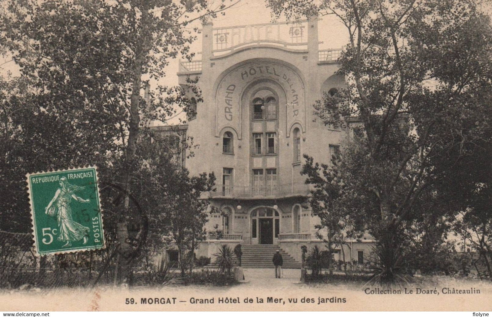 Morgat - Grand Hôtel De La Mer , Vue Des Jardins - Morgat