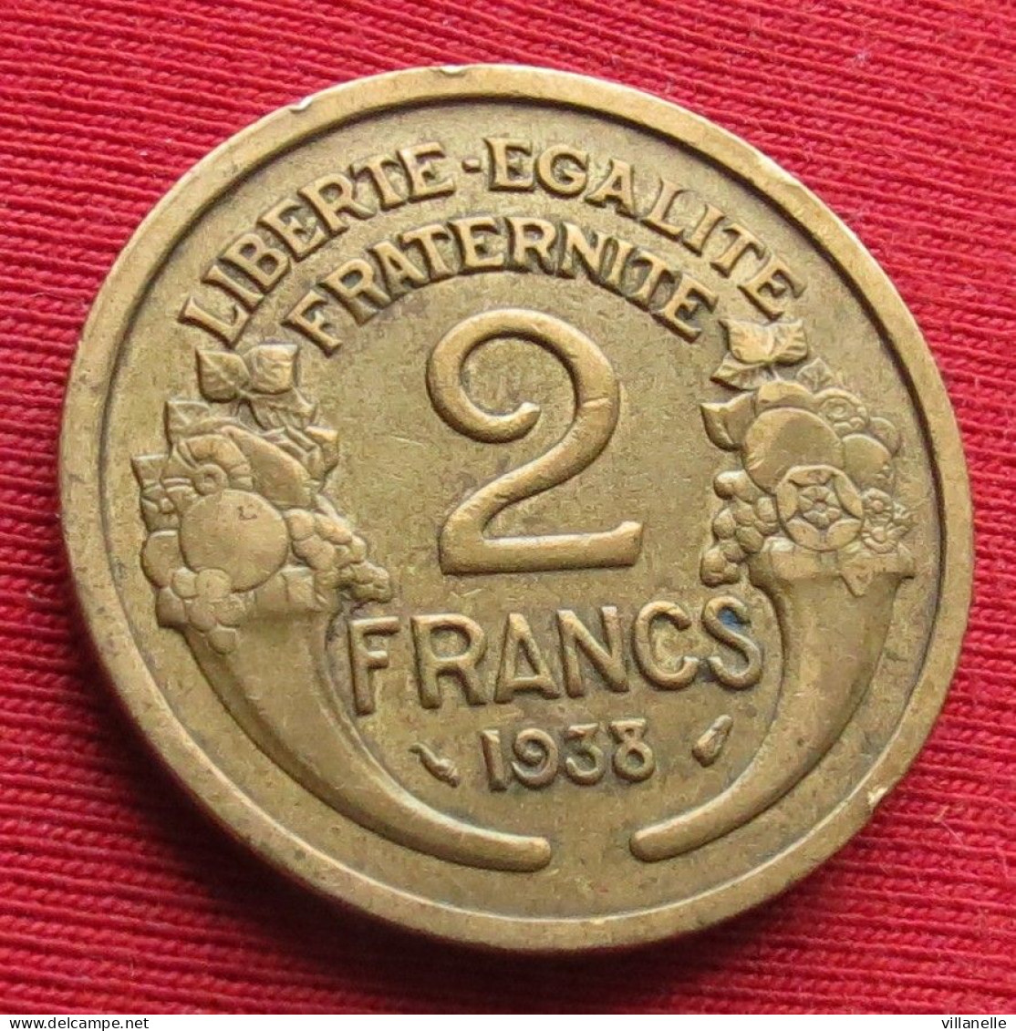 France 2 Francs 1938 KM# 886 Lt 1716 *V1T França Francia - Andere & Zonder Classificatie