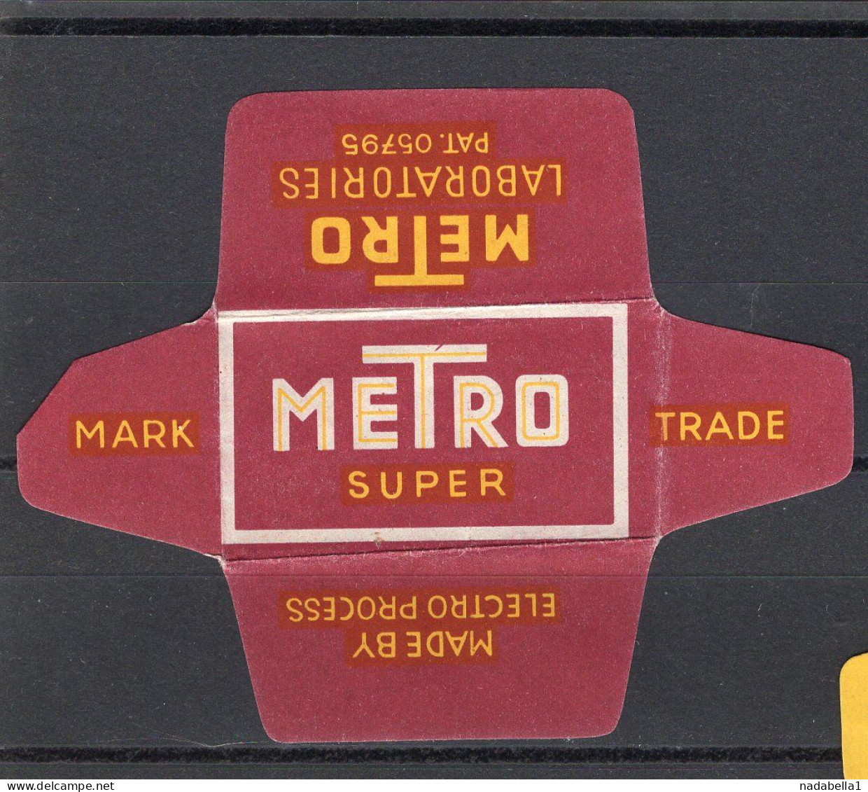 RAZOR BLADE WRAPPER,POUCH,METRO SUPER - Scheermesjes